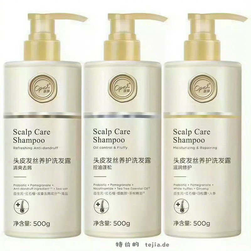 澳宝头皮发丝养护洗发露500g 16元，澳宝多功效洗发露 16元，澳宝护发素 16元 - 特价的