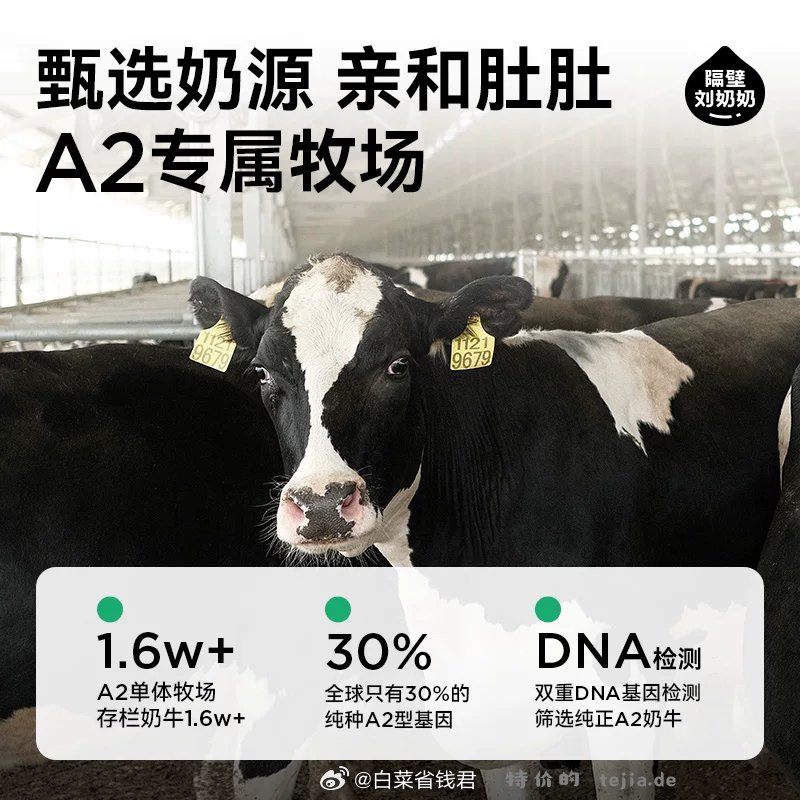 25.4 隔壁刘奶奶 A2酪蛋白奶125ml*9盒 - 特价的