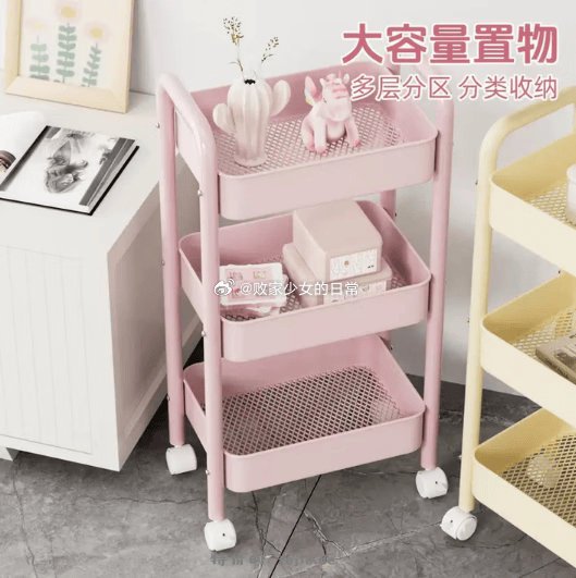 简友探小推车置物架移动碳钢架子 29.9元 - 特价的