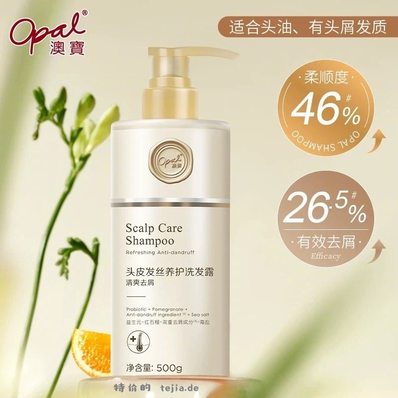 澳宝头皮发丝养护洗发露500g 16元，澳宝多功效洗发露 16元，澳宝护发素 16元 - 特价的