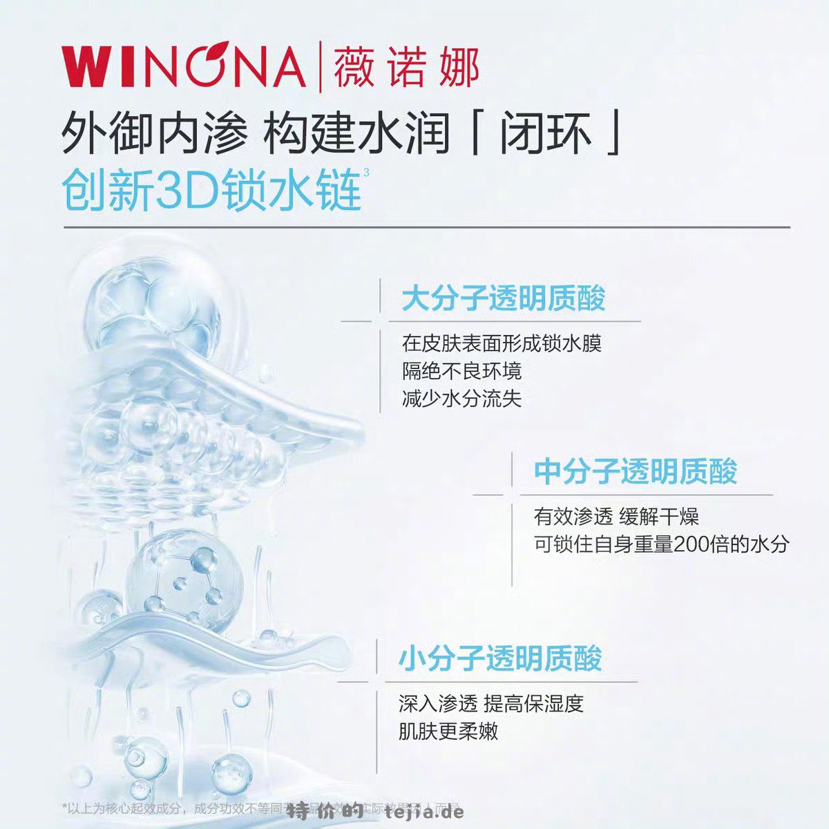 薇诺娜透明质酸多效保湿精华液30ml 60元 - 特价的