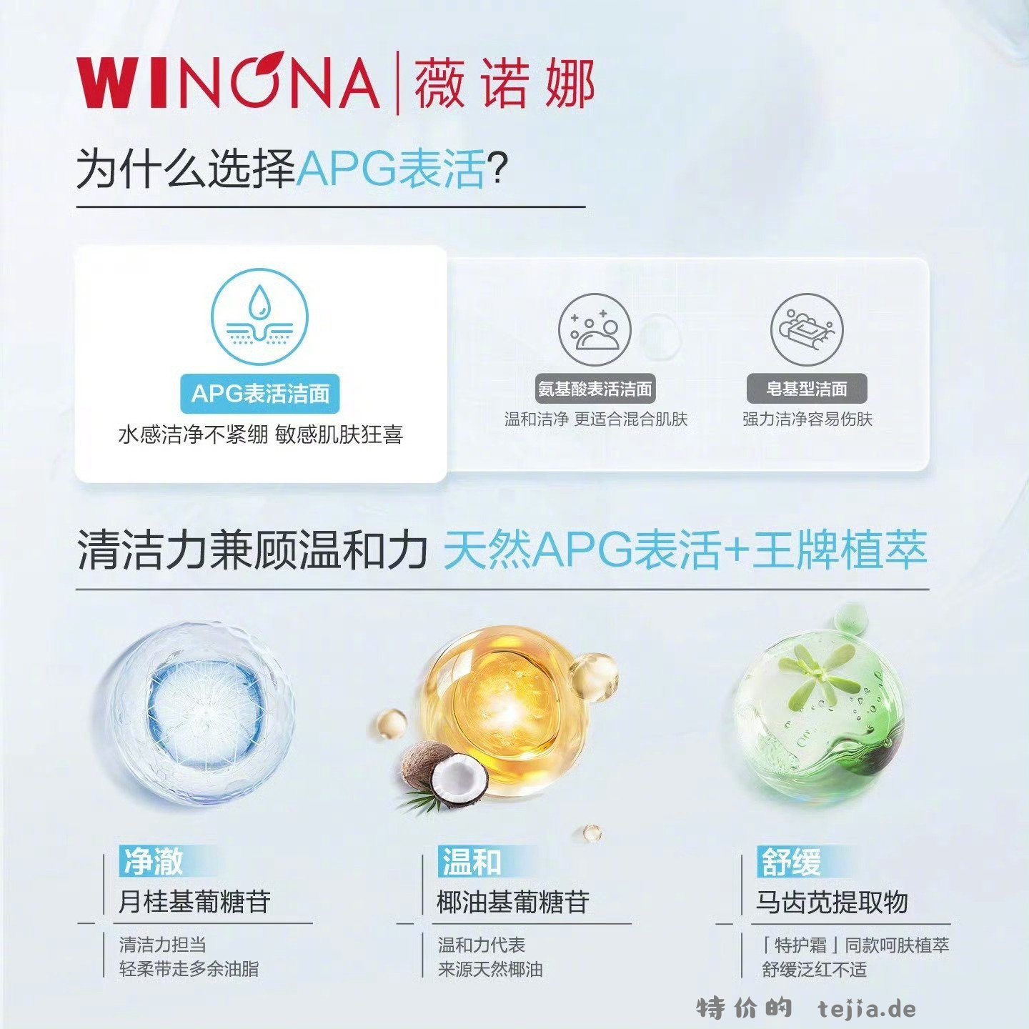 薇诺娜透明质酸洁面凝胶80g 27元 - 特价的